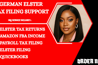handle elster tax filing, german bookkeeping, vat tax returns amazon fba income