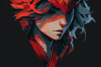 create logo designer anime, fantasy