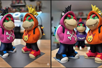 create 3d plushie toy teady bear labubu funko pop stl file toy design