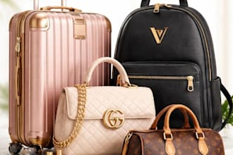 do cgi 3d model of bag, backpack, suitcase, luxury handbags and rendering