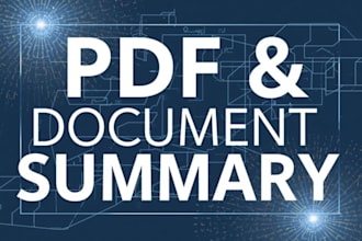 summarize your PDF, book or document clearly and professionally