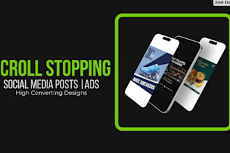 create scroll stopping social media visuals