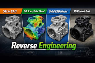 reverse engineering 3d scan to cad model stl step solidworks
