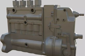 high quality 3d model engine part,oem, simulation,injector,fuel pump,shaft,print