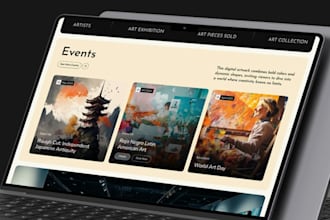 build squarespace art gallery website, exhibition website, llustrator website