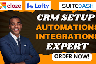 be your suitedash expert, cloze expert, suitedash client portal, cloze crm setup