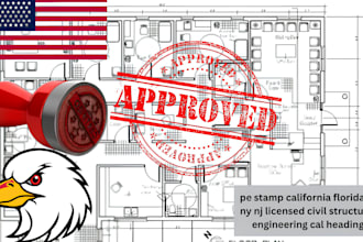 pe stamp california florida tx ny nj licensed civil structural engineering cal