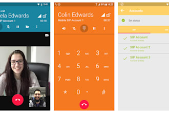 develop linphone app, softphone app, voip app, twilio, call center, textnow app