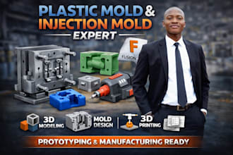 design 3d silicone and plastic injection molds, mechanical