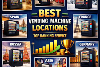 find profitable vending machine locations in USA UK canada  europe