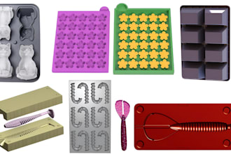 design food grade silicone molds for chocolate candy fish lure and confectionery