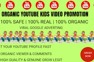 do organic youtube kids video promotion for super fast growth using google ads