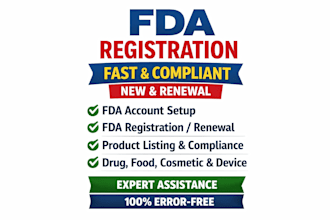 do fda registration, renewal and US fda compliance correctly
