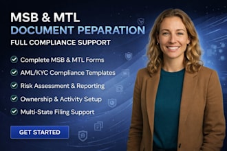 prepare all required documents for msb and mtl registration in any US state