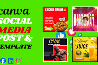 design pro social media posts and canva templates