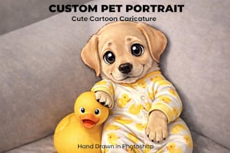 create a custom pet portrait