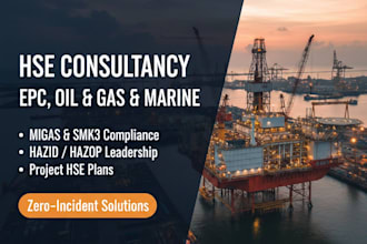 conduct hse risk assessment, hazid, and hazop for epc projects