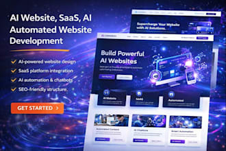 create ai website, saas, ai automated ecommerce website