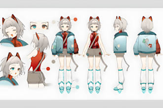 design live 2d vtuber model live2d vtuber rigging 2d vtuber avatar anime rigging