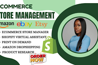 do ecommerce store setup etsy amazon ebay tiktok shop shopify store