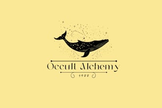 design whimsical illustration logo