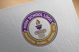 design education, school, university, institute, academy logo