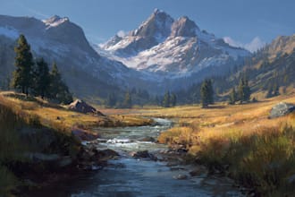 create 2d photo realistic exterior and landscape