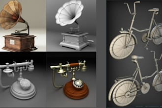 create 3d objects, toys modeling for your 3d printing
