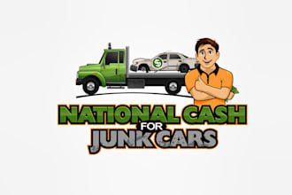design top quality logo for national cash for junk cars