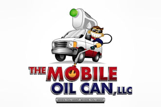 design looks nice logo for mobile oil change business