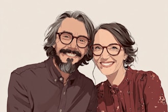 paint gorgeous couple portrait