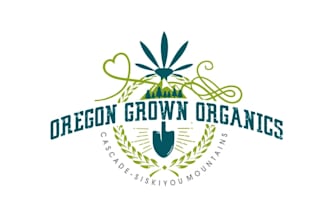 make medical hemp logo with organic cannabis company