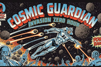 draw retro comic illustration vintage style cover vintage comic art comic panel