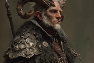 design detailed fantasy character for you