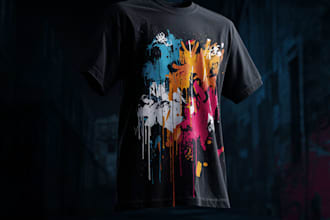 design premium graffity t shirt design