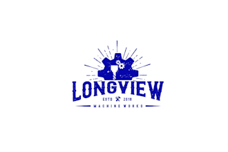 make modern longview machine works logo and identity