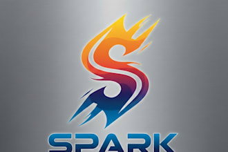 design a bold and modern spark logo for your brand