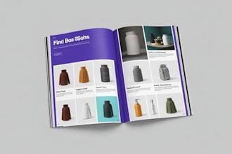 create modern product catalog design with indesign