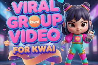 do viral group video for kwai, kwai video, social media promotion