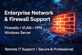 configure firewall, l2 l3 switch and enterprise network