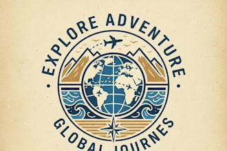 design a modern and eye catching travel logo for your brand