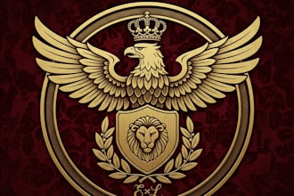 design a powerful and majestic emperor logo for your brand