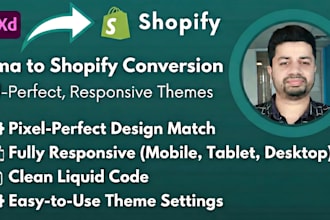 do figma to shopify, shopify landing page, PSD, xd, reference store to shopify