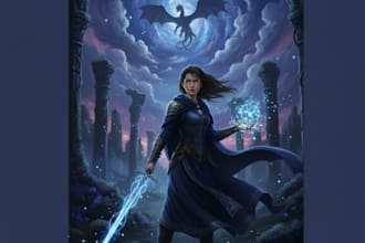 create ai generated dark romance, thriller, and fantasy book covers