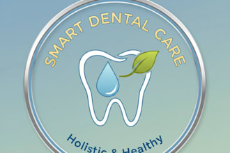 design a clean and professional dental logo for your brand