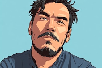 draw amazing vector cartoon portrait