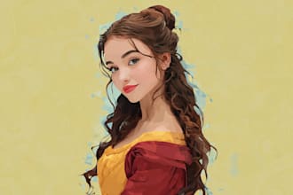 do disney cartoon portrait