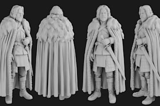 create 3d models for printing, toys and collectibles