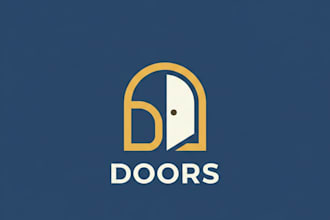 design a modern and professional doors brand logo for your business