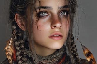 paint a realistic conceptual or fantasy digital portrait